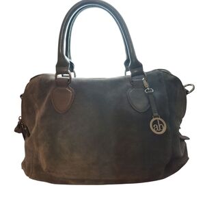 Audrey Brooke Suede Leather Bag Purse